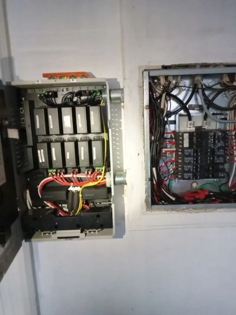 Electrical panel upgrade completed for Ring Doorbell Installation in Lowes Island